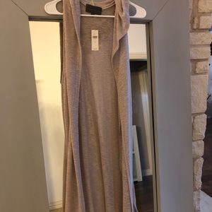 NWT Anthropologie Long Hooded Cardigan